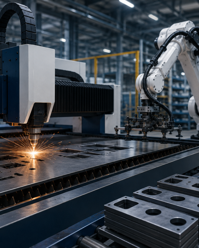 Automatyzacja cięcia laserowego – czy warto inwestować w podajniki i roboty? - BLINK Laser